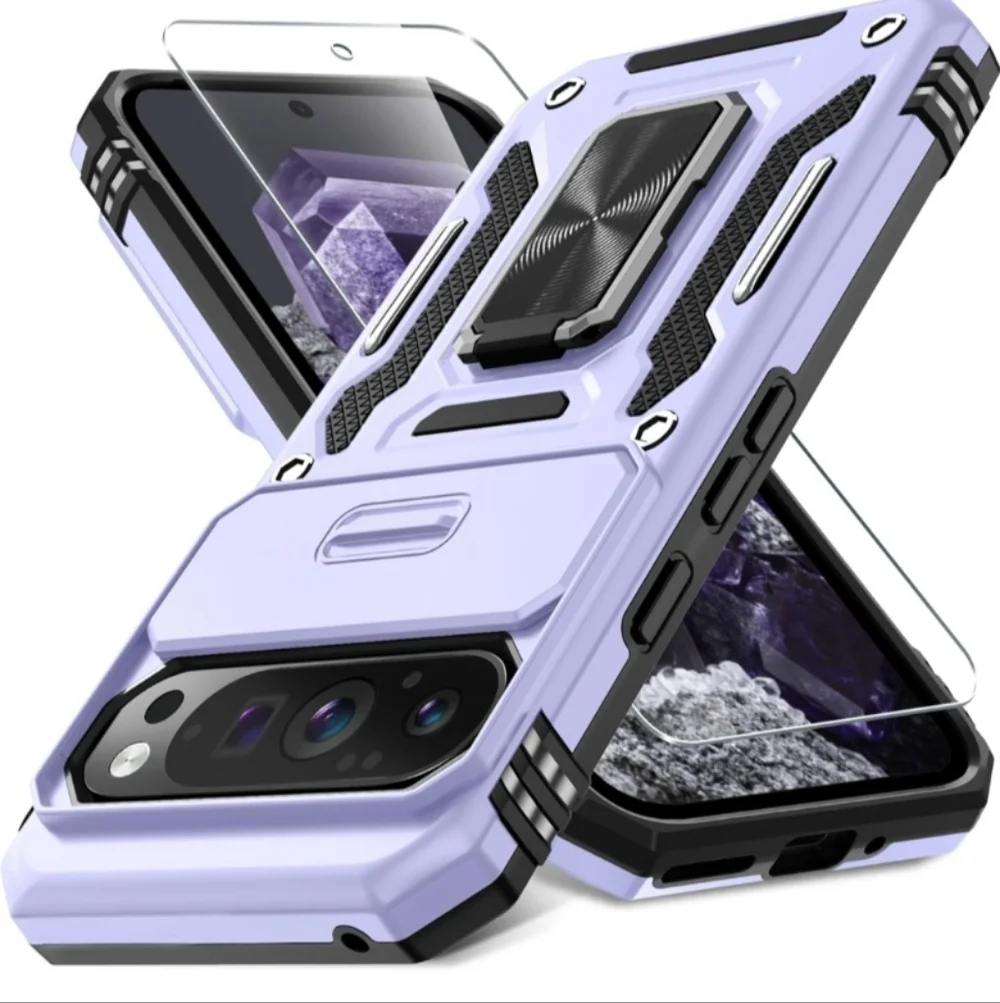 DEERLAMN Protective Cover Case for Google Pixel 9 Pro XL Light Purple (EUC)